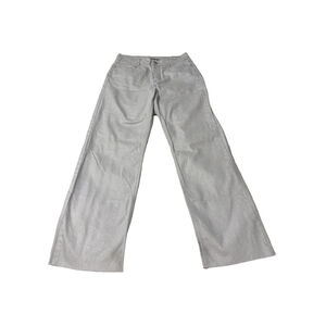 Women's Zara Silver Wide Leg Jeans Size 6